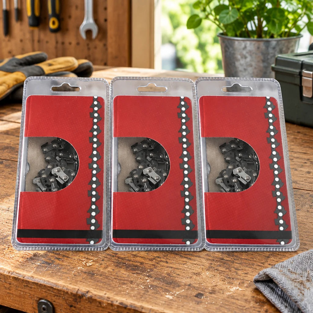 Lot de 3 chaînes 40 maillons pour guide 25 cm – mise en situation