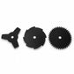 Lot de 3 lames 255 mm pour débroussailleuse – détail du produit