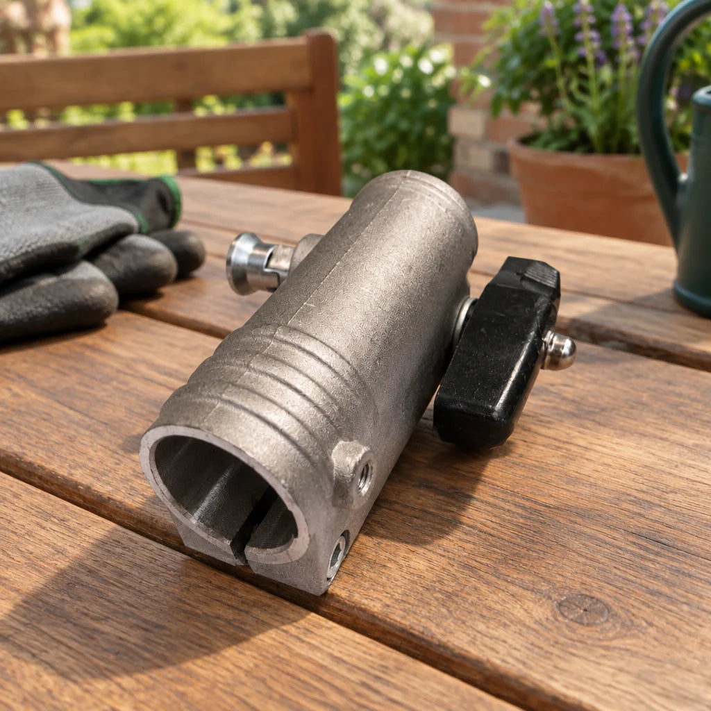 Pièce de jonction 26 mm pour débroussailleuse et outil multifonction – mise en situation