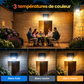 Trois températures de couleur du projecteur solaire