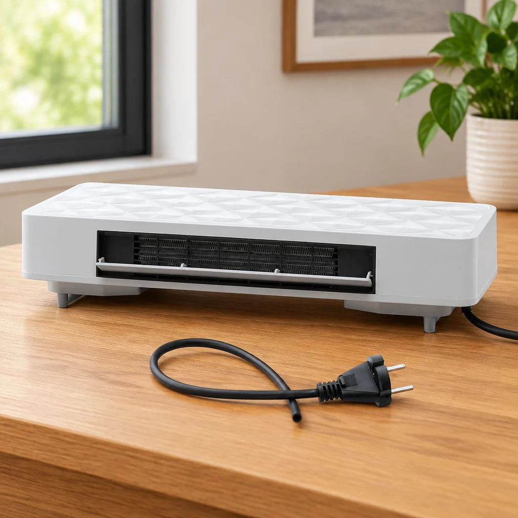 Radiateur céramique mural 2000 W avec Wi‑Fi et télécommande – vue complémentaire