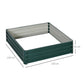Galvanized steel raised garden bed – 120 × 120 × 30 cm dimensions and open base