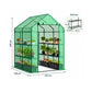 Walk-in greenhouse with shelves – 143 × 138 × 190 cm dimensions