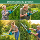 Dimensions du taille-haie sans fil