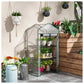 3-tier mini greenhouse with shelves – patio growing arrangement