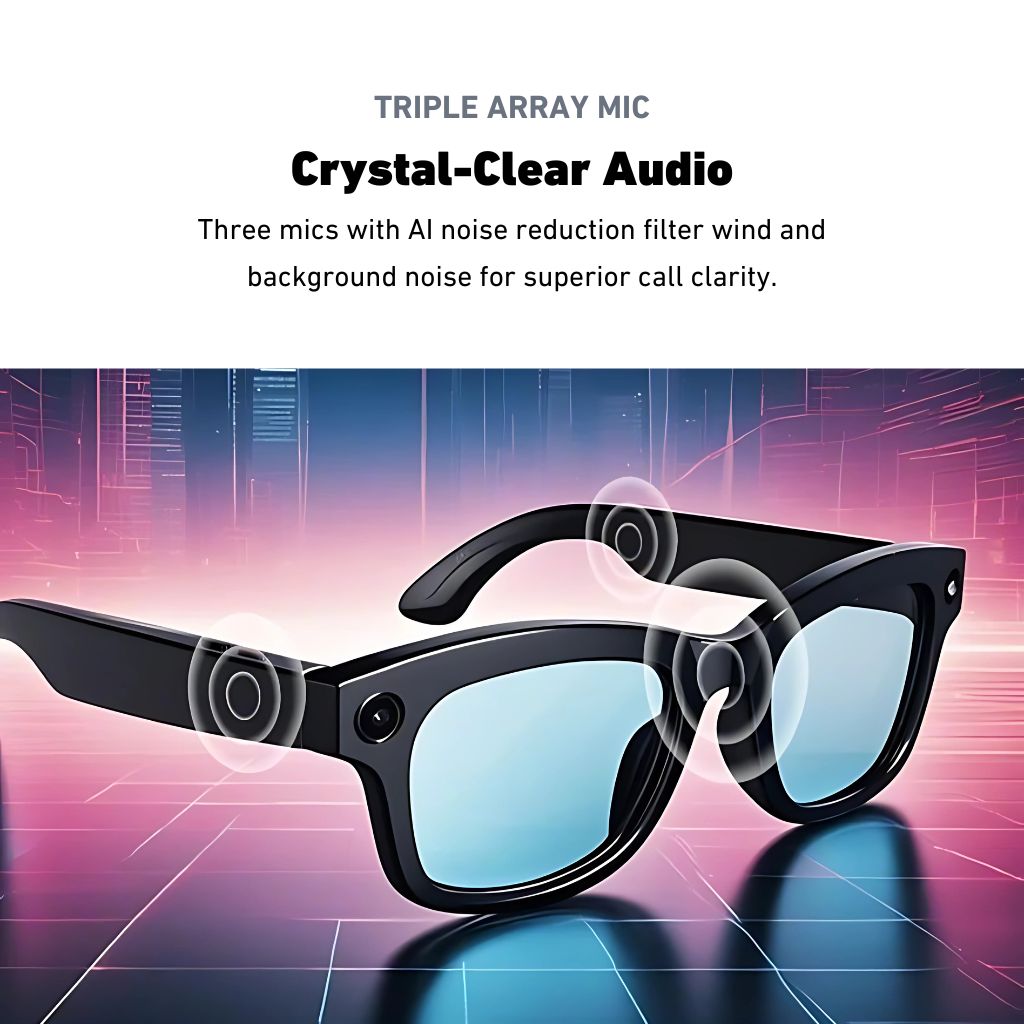 Visionx Smartglasses with Smart Glasses with Camera and Audio in Stylish Design