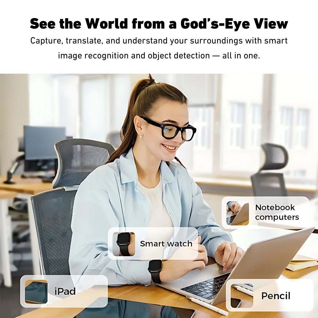 Visionx Smartglasses with Smart Glasses with Camera and Audio in Stylish Design