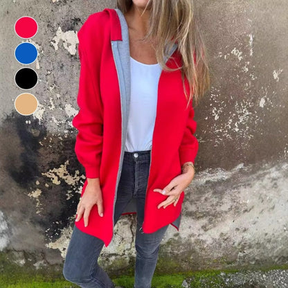 Spring Jacket for Women with Zip Closure and Casual Fit