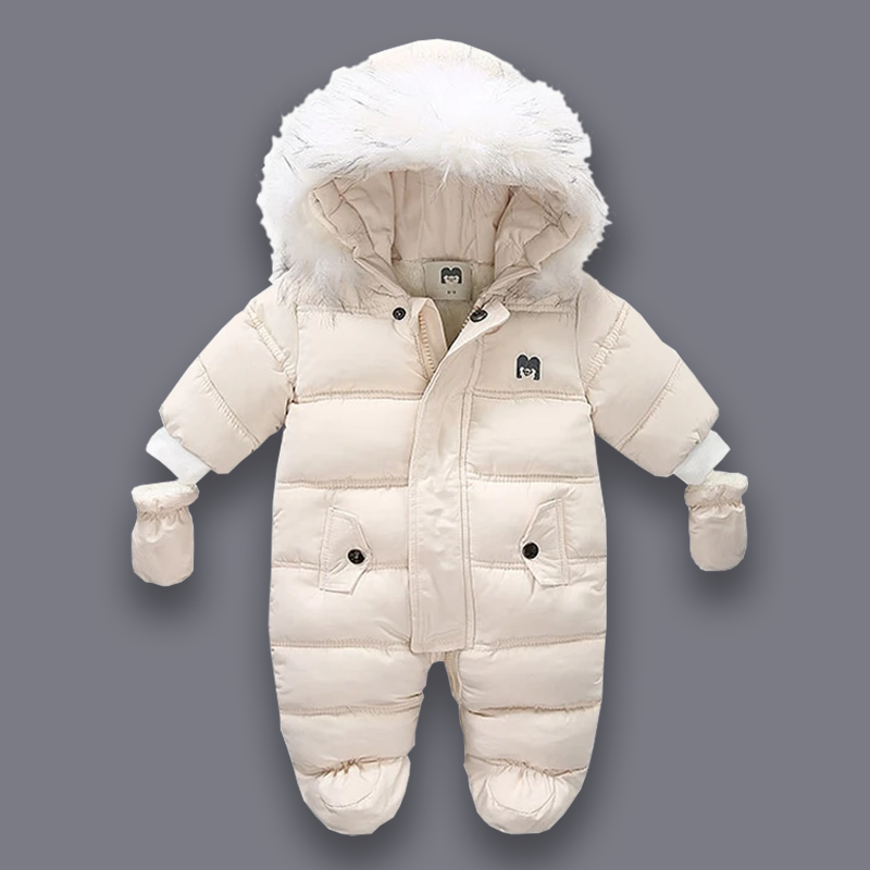 Ultimate Warm Baby Winter Suit for Snow Overall with Fur Hood