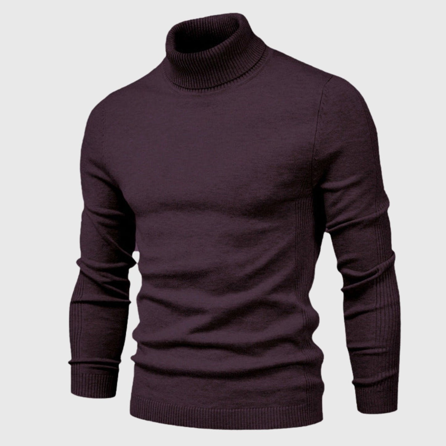 Classic Roll Neck Jumper for Men with Comfortable Fit and Timeless Style