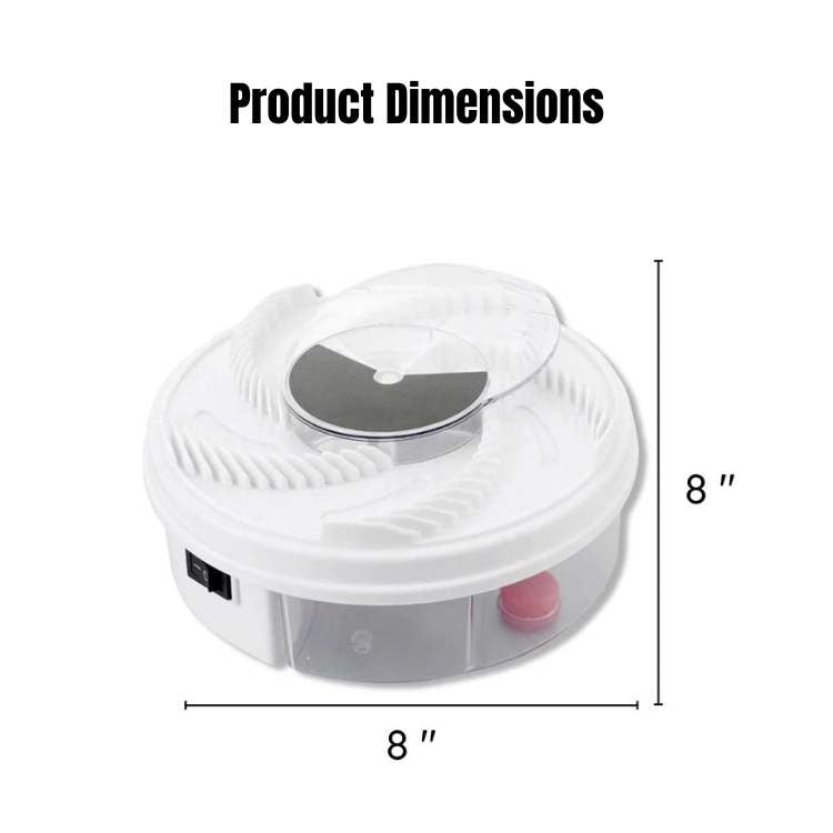 Electric Fly Trap with Silent Rotating System for Indoor and Outdoor Use