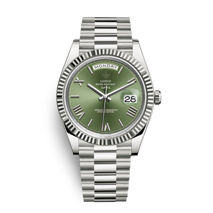 Watch with Men’s Day and Date Display for Timeless and Elegant