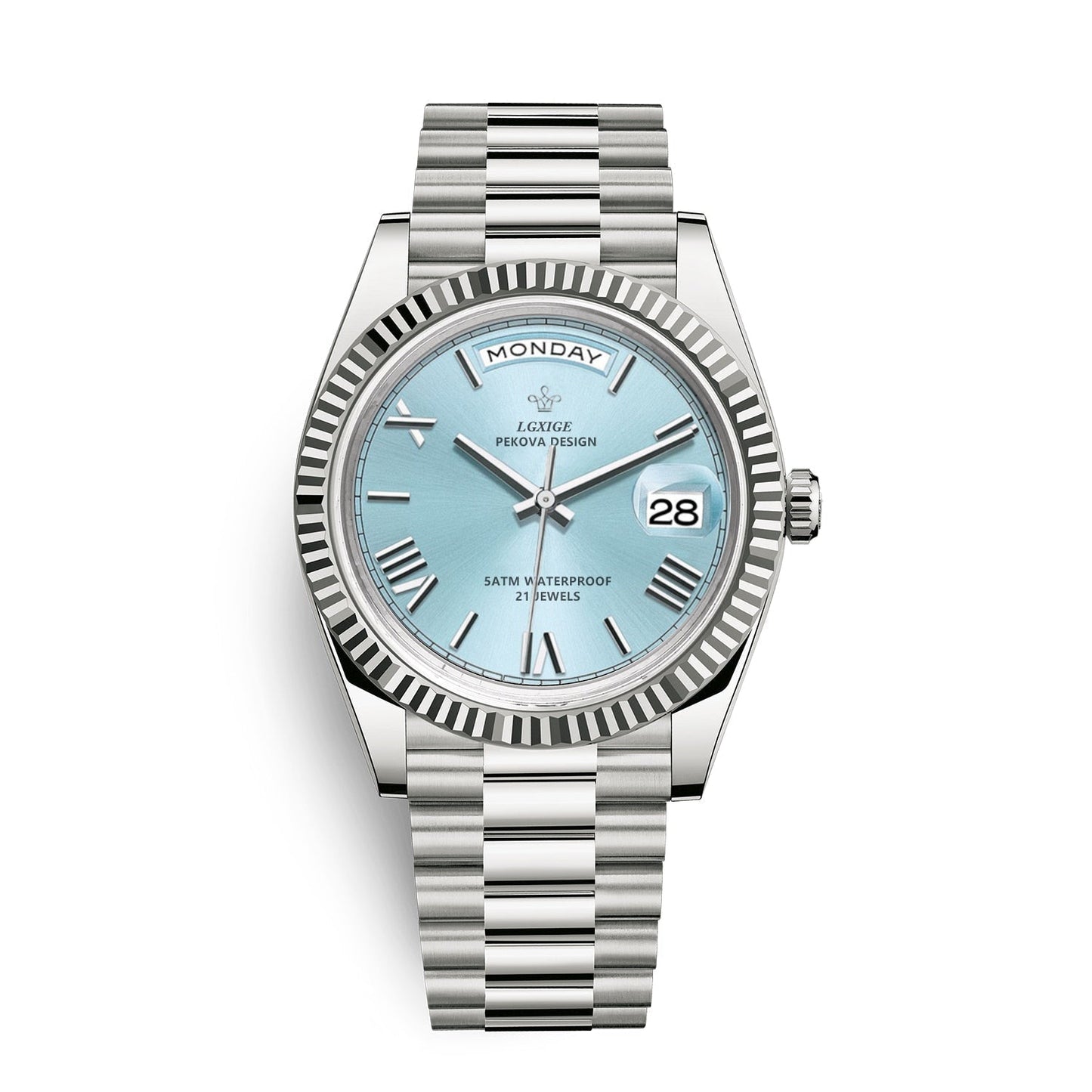 Watch with Men’s Day and Date Display for Timeless and Elegant