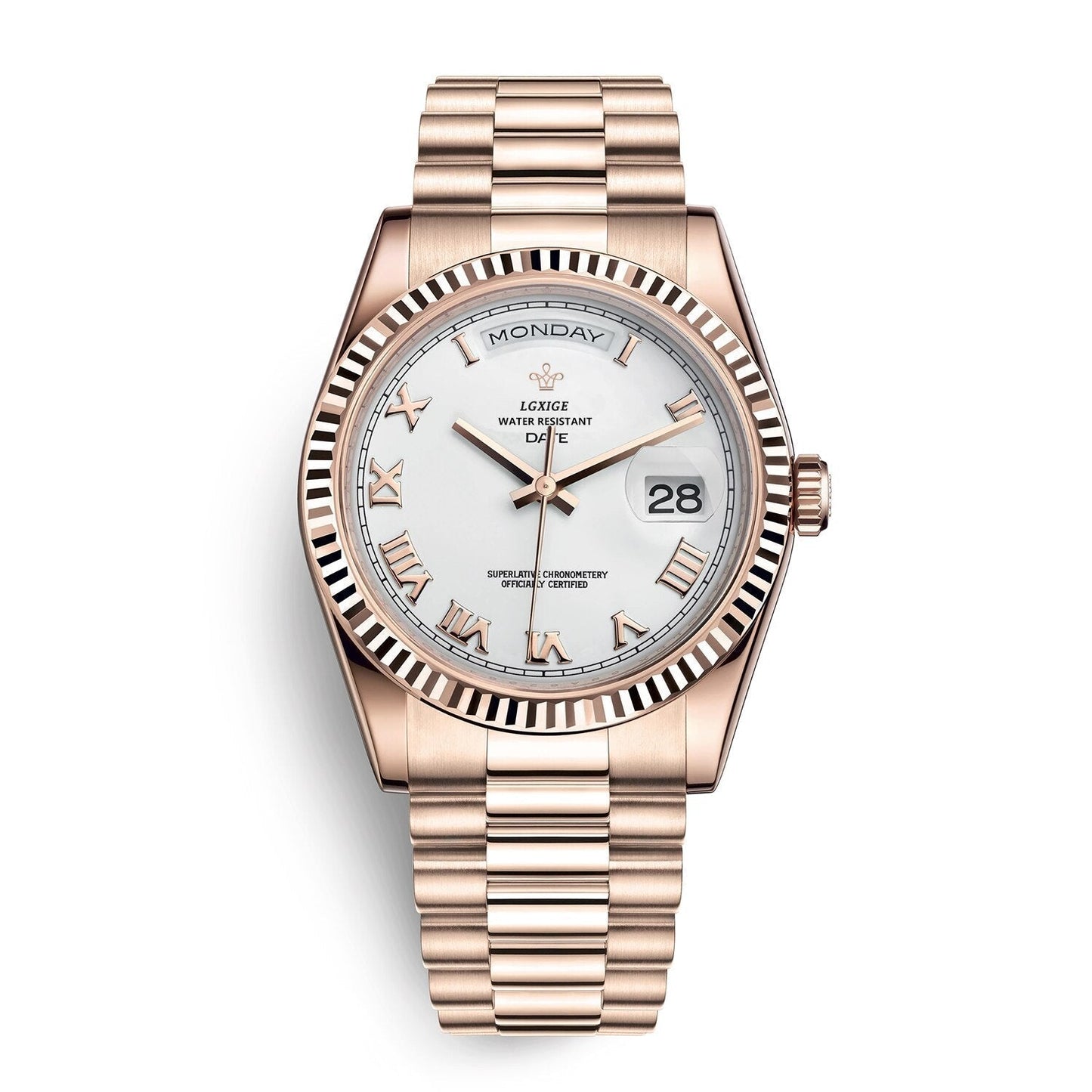 Watch with Men’s Day and Date Display for Timeless and Elegant