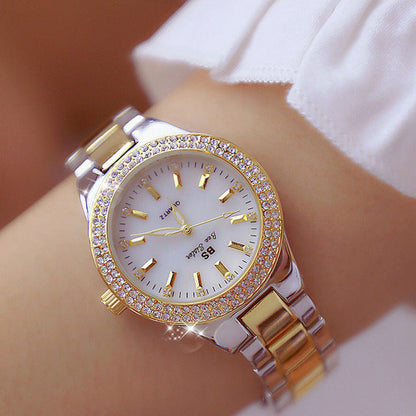 Watch Aurora Luxe Ladies' for Gold-Coloured with Sparkling Accents