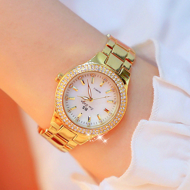 Watch Aurora Luxe Ladies' for Gold-Coloured with Sparkling Accents