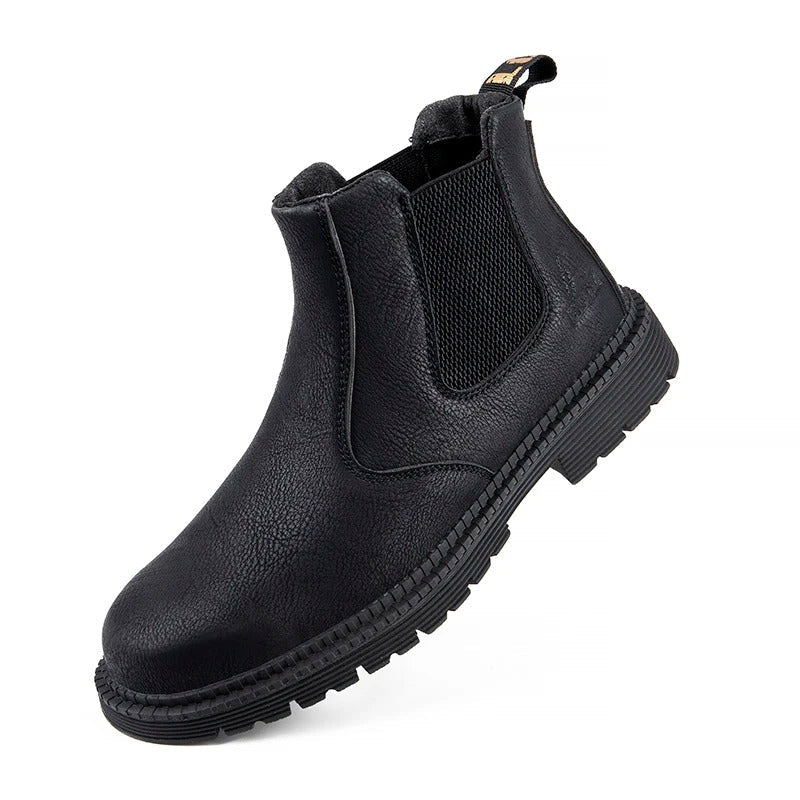 Shoes with Waterproof Safety Design for Men with Steel Toe for Slip-Resistant Work Shoes