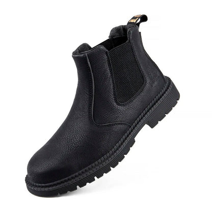 Shoes with Waterproof Safety Design for Men with Steel Toe for Slip-Resistant Work Shoes