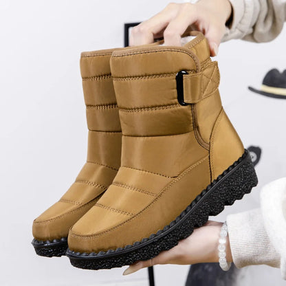 Boots with Waterproof Ladies Snow Non-Slip Sole for Warm Winter Boots for Ice and Snow