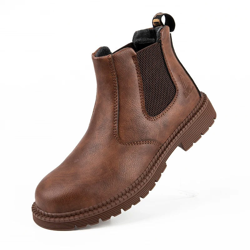 Shoes with Waterproof Safety Design for Men with Steel Toe for Slip-Resistant Work Shoes