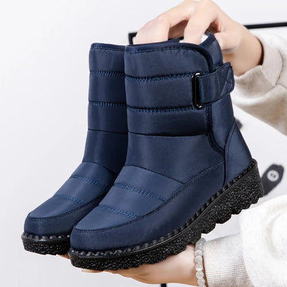 Boots with Waterproof Ladies Snow Non-Slip Sole for Warm Winter Boots for Ice and Snow