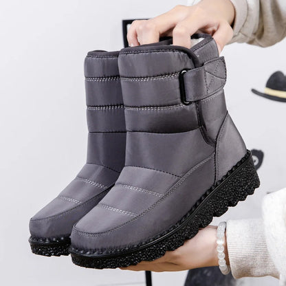 Boots with Waterproof Ladies Snow Non-Slip Sole for Warm Winter Boots for Ice and Snow