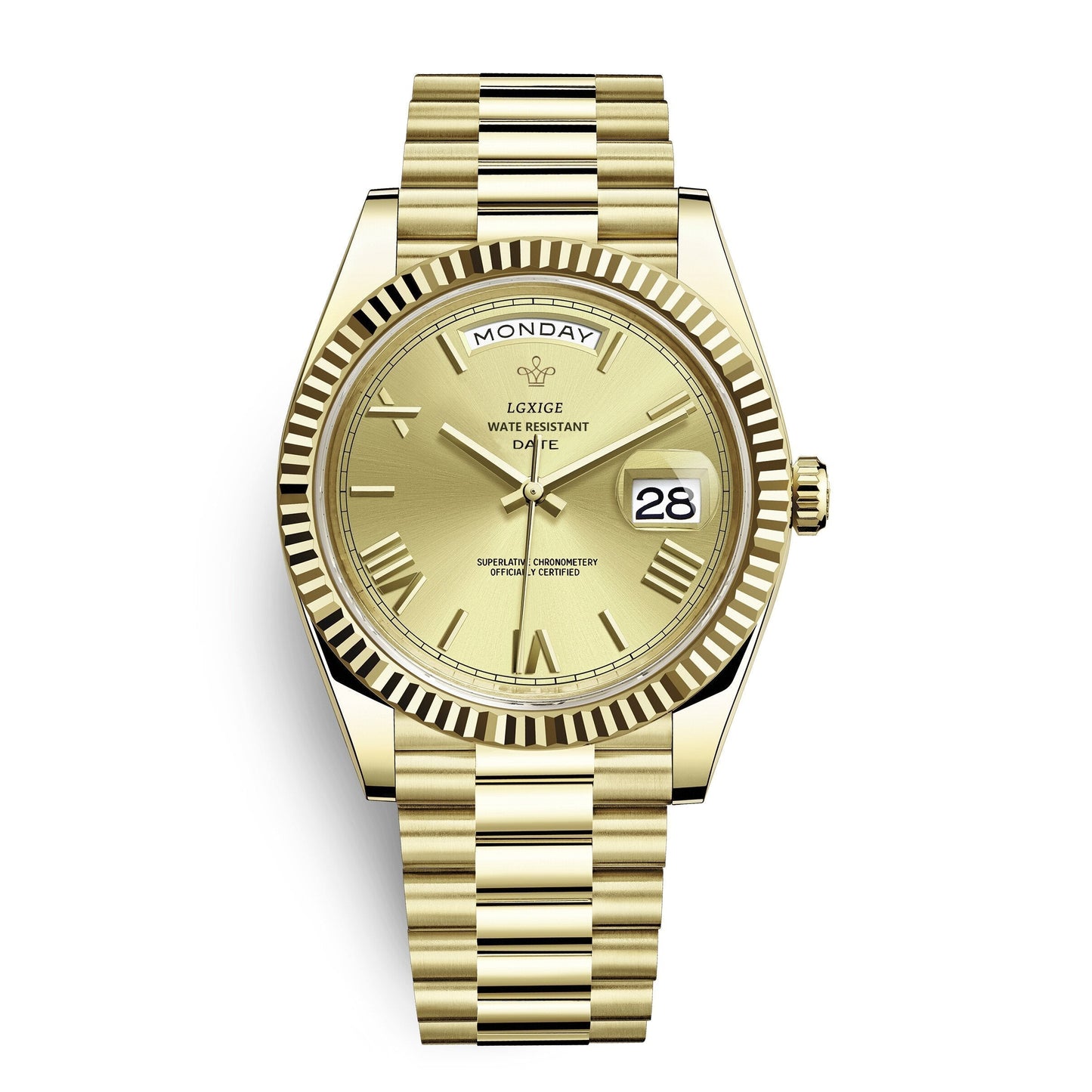 Watch with Men’s Day and Date Display for Timeless and Elegant