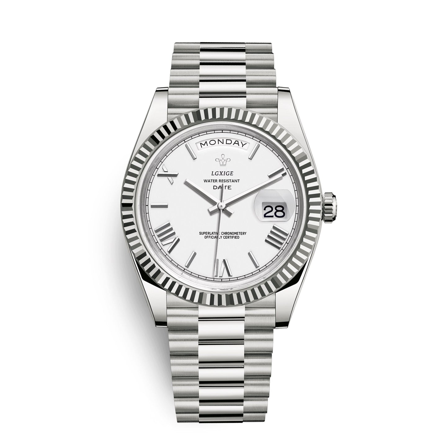 Watch with Men’s Day and Date Display for Timeless and Elegant