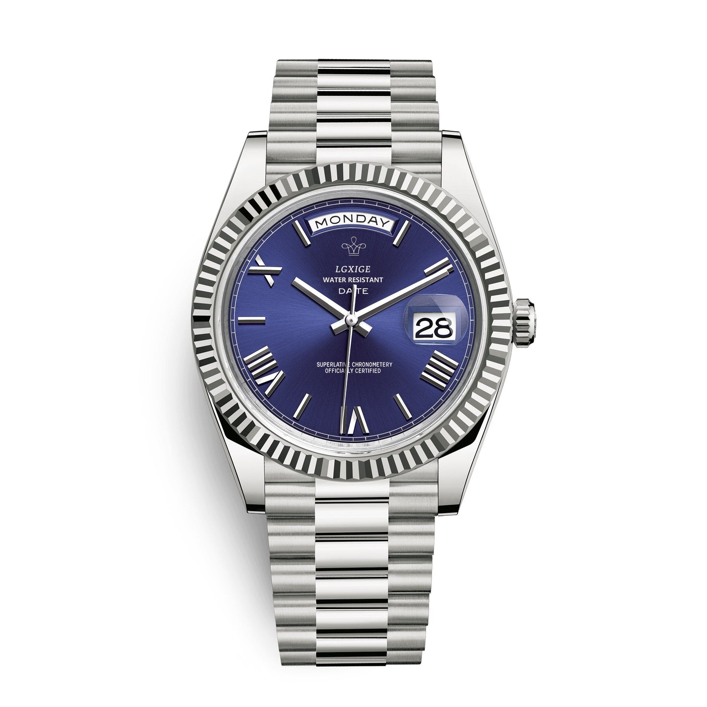 Watch with Men’s Day and Date Display for Timeless and Elegant