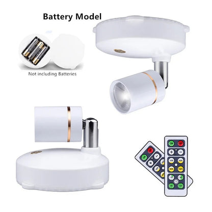 Wireless LED Spot Lighting for Dimming Function with Remote Control and Flexibility