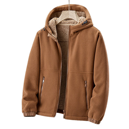 Fleeceshield Men's Jacket with Hood for Warm, Comfortable and Practical