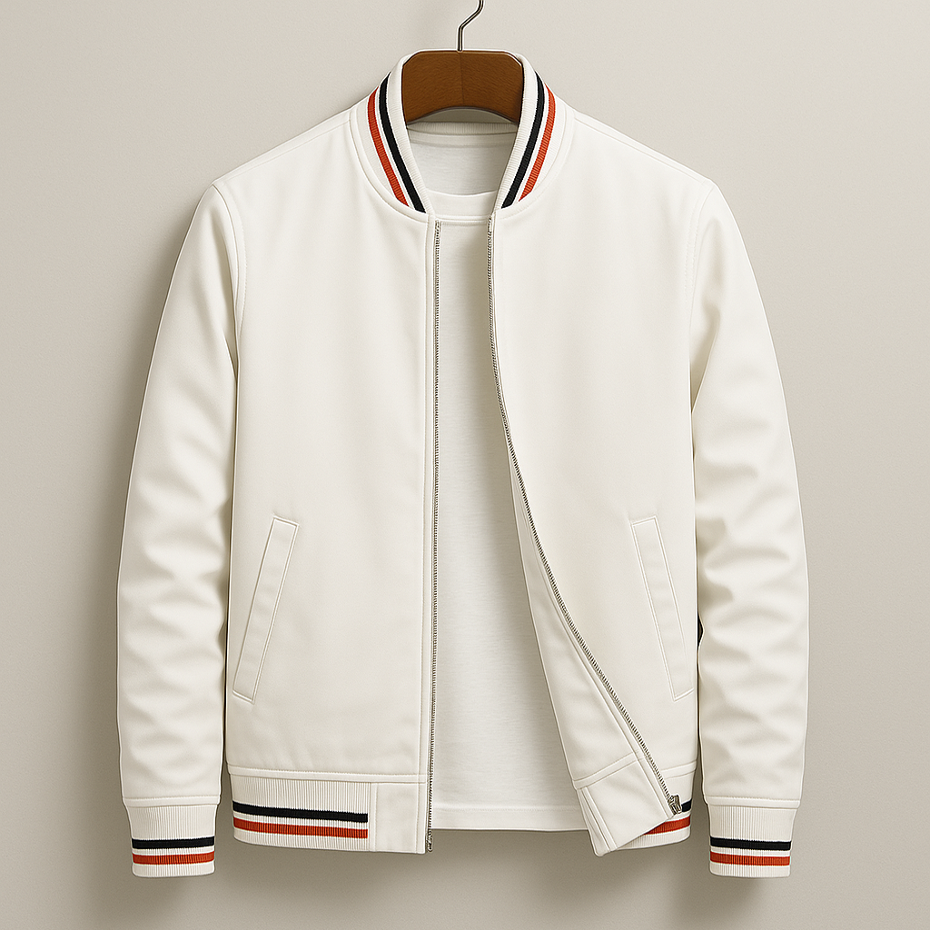 Urban Bomber Men's Jacket with Zip for Modern and Timeless