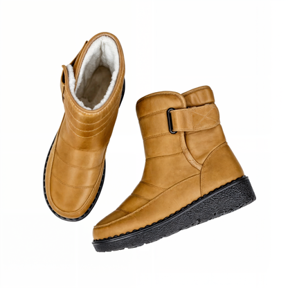 Boots with Waterproof Ladies Snow Non-Slip Sole for Warm Winter Boots for Ice and Snow