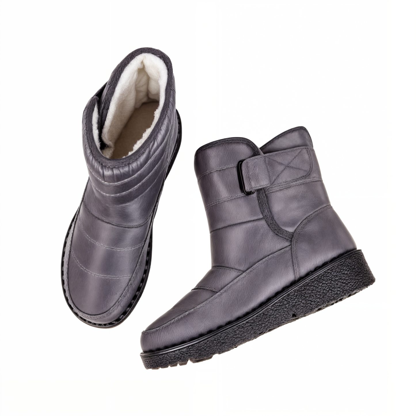 Boots with Waterproof Ladies Snow Non-Slip Sole for Warm Winter Boots for Ice and Snow