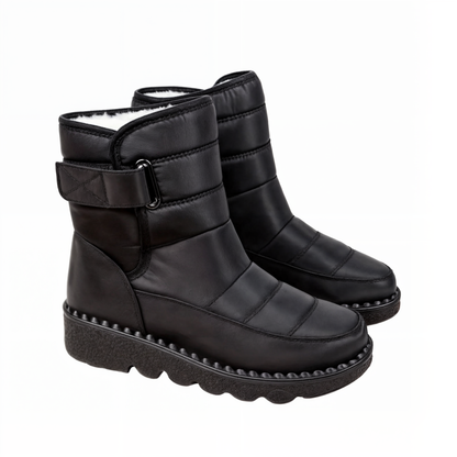 Boots with Waterproof Ladies Snow Non-Slip Sole for Warm Winter Boots for Ice and Snow