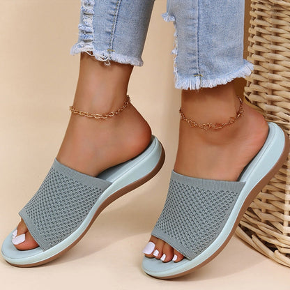 Ladies' Summer Sliders with Breathable Upper and Comfortable Support