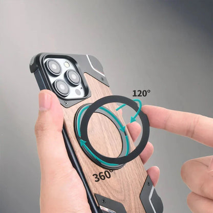 Case Wooden Magsafe Phone with Protective and Functional Design