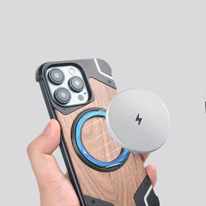 Case Wooden Magsafe Phone with Protective and Functional Design