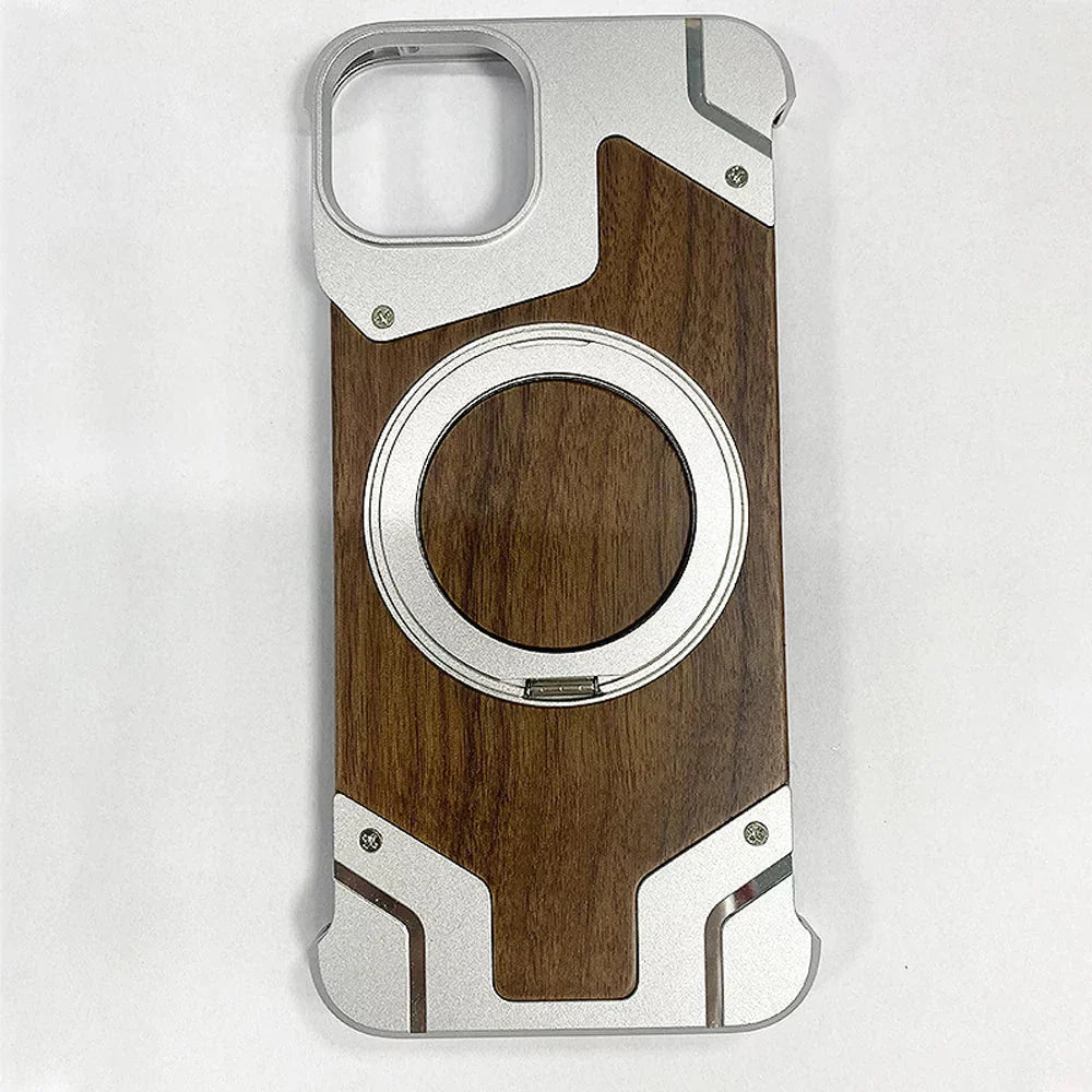 Case Wooden Magsafe Phone with Protective and Functional Design